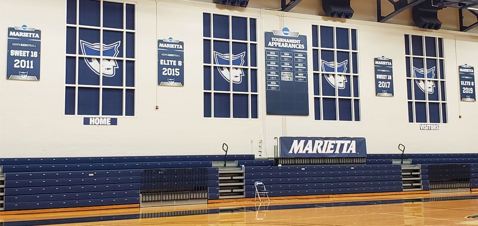 marietta college gym graphics