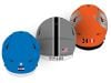 flag football helmet decals on three helmets