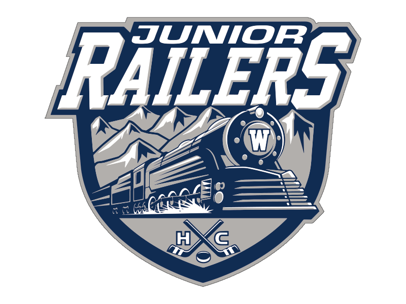junior railers hockey car magnet