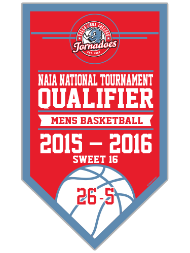 Tornados NAIA National Tournament Qualifier Banner