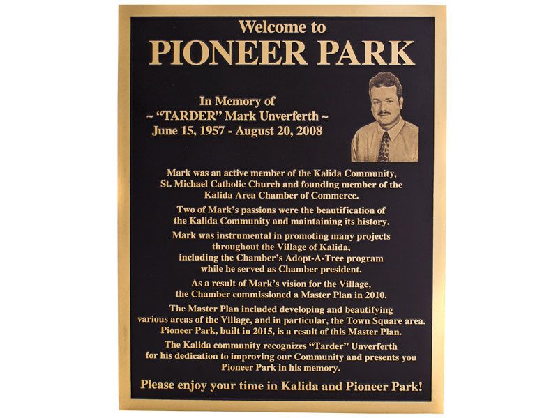 custom bronze plaque