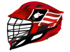 west virginia flag oversized lacrosse helmet decals