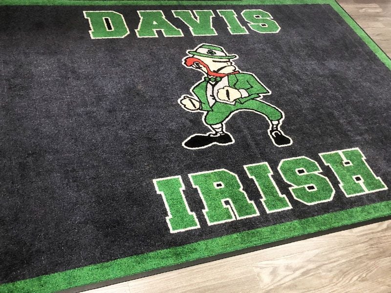 davis irish logo rug