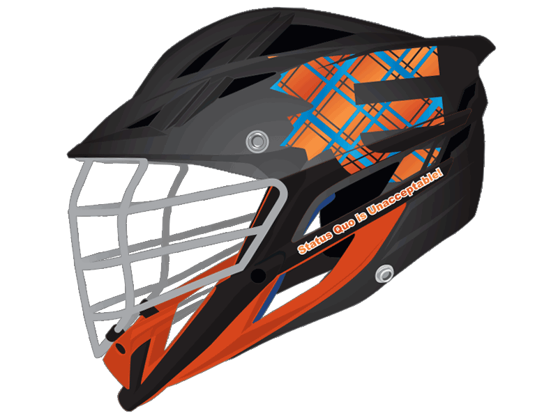 evolve lacrosse decal oversized plaid