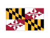 maryland State Flag helmet sticker