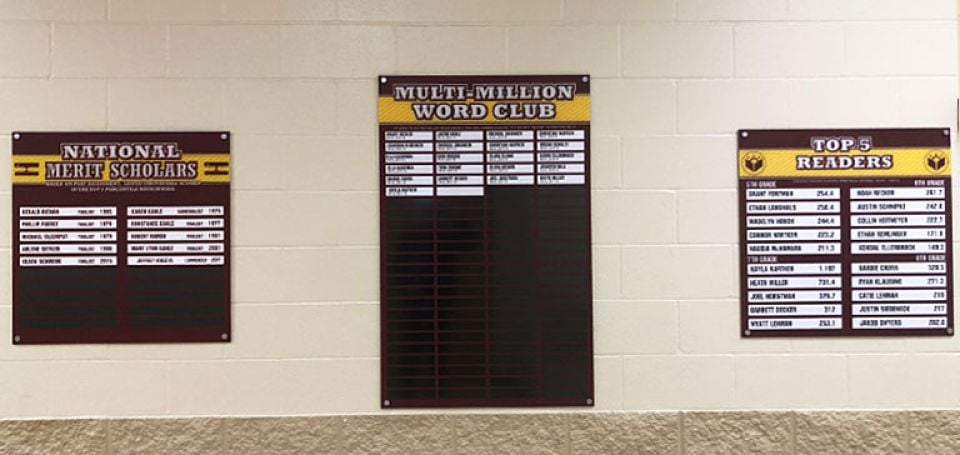 academic recognition boards