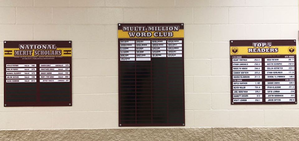 academic recognition boards