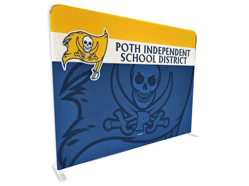 Poth ISD Photo Backdrop with Stand