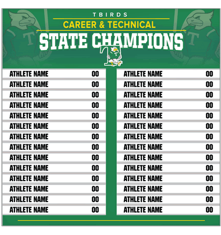 roster board listing state champions