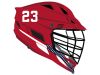 blue dot jaw decal red cascade s helmet lacrosse