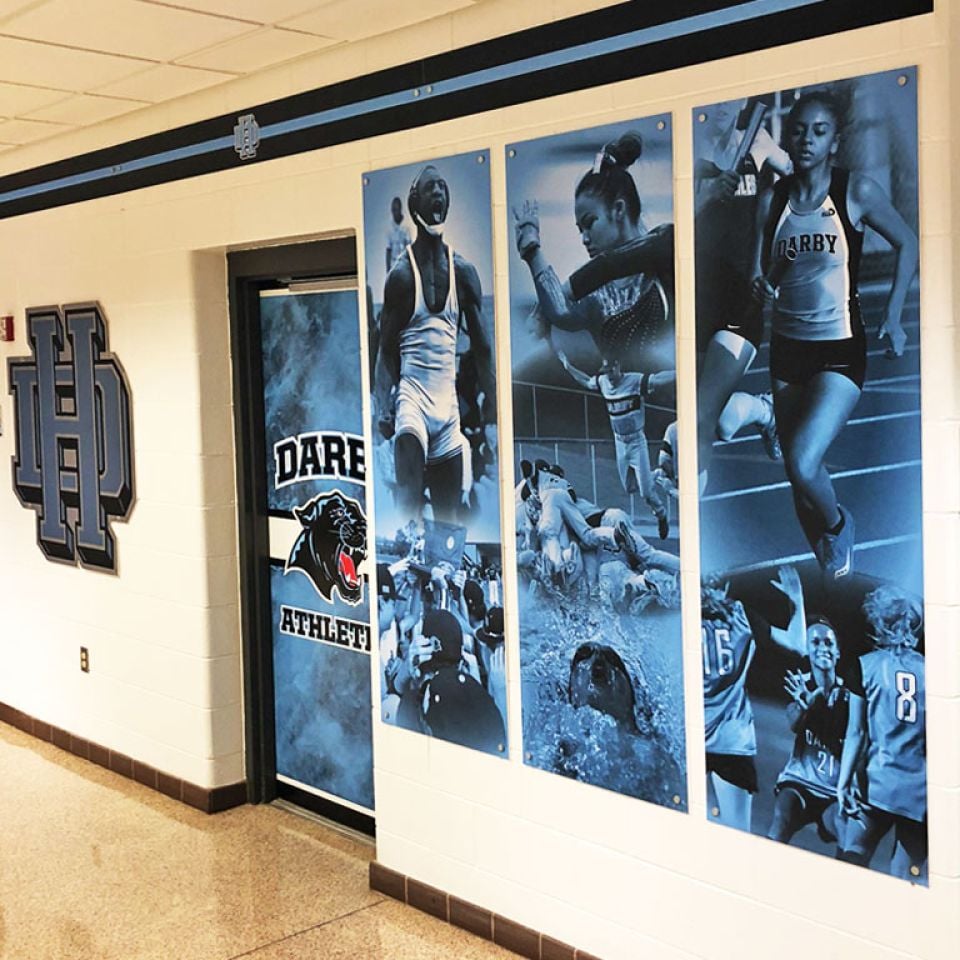 hilliard darby mural wall and door wrap