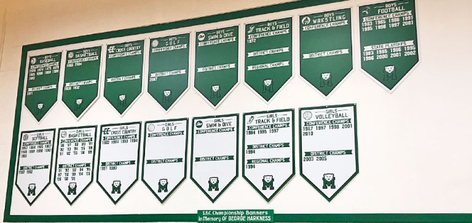 green and white add a year banners by SchoolPride®