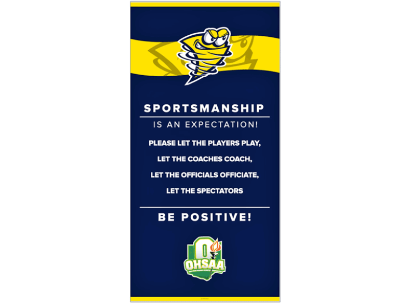 sportsmanship banner ohsaa