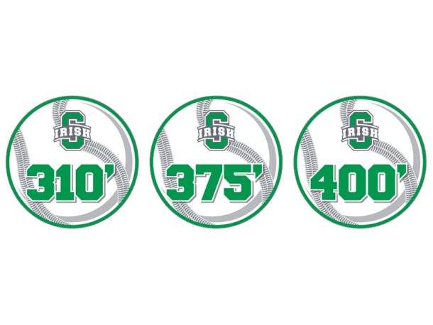 field distance markers for baseball and softball