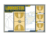basketball court board one full court three half courts
