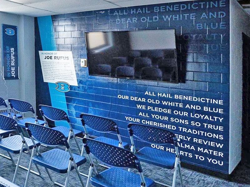 benedictine high school wall wrap