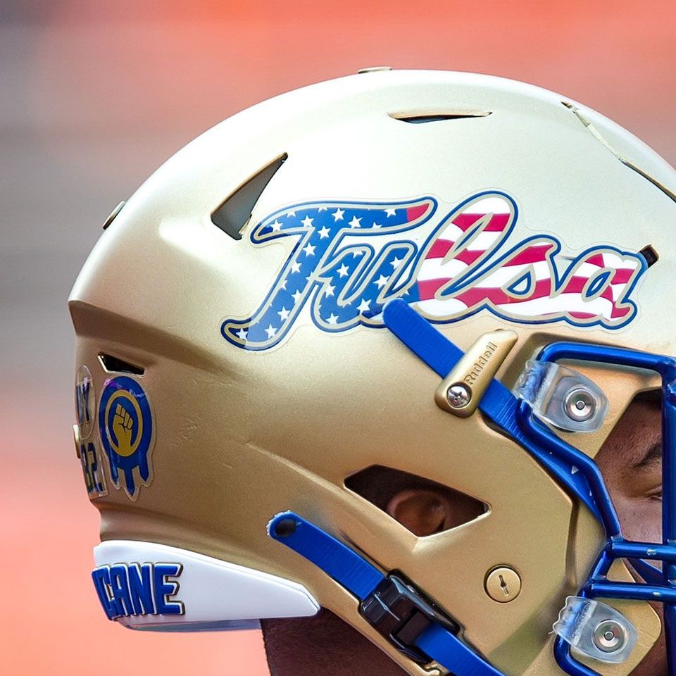 tulsa american flag decals, 3d bumpers and conference decal