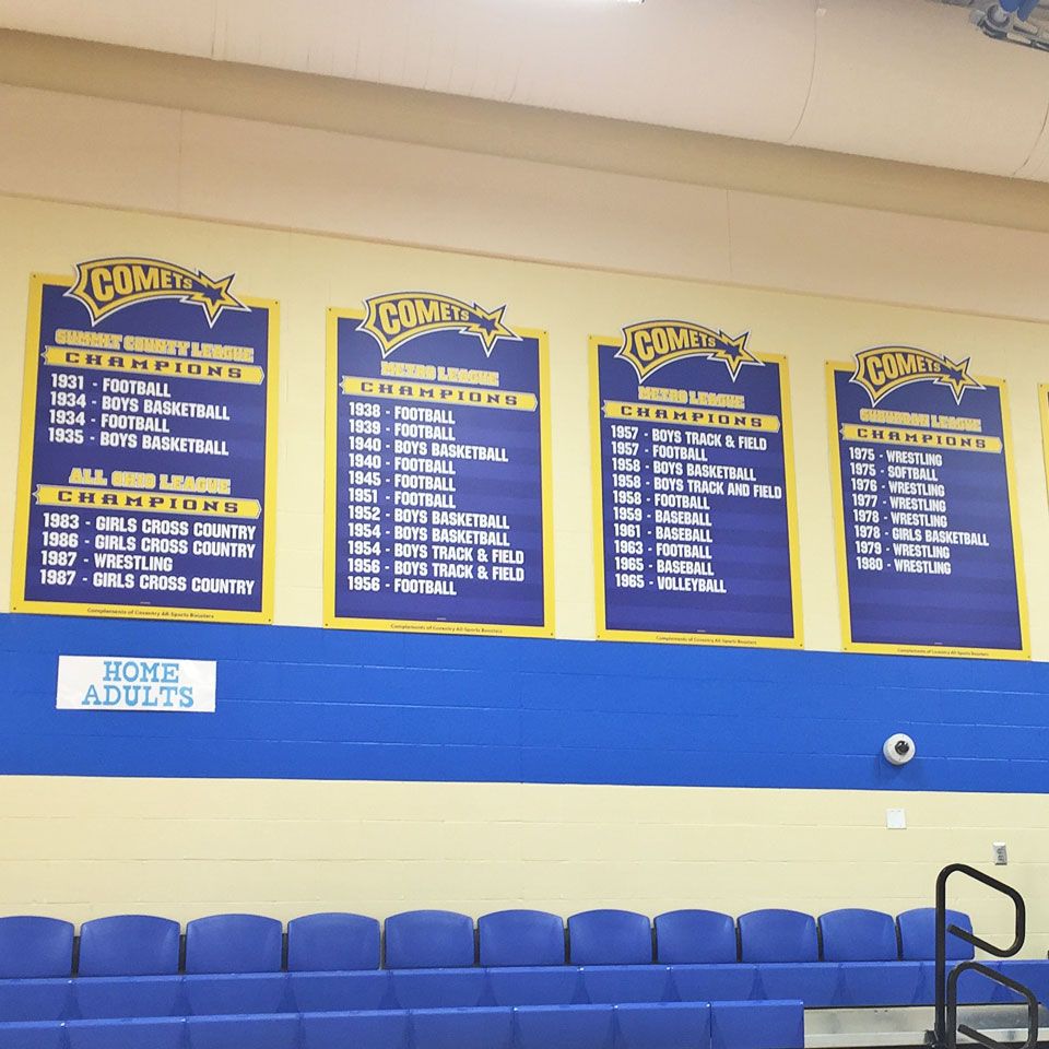 comets die cut add a name banners