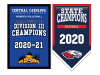 custom vinyl championship banner for high school gym for volleyball & baseball