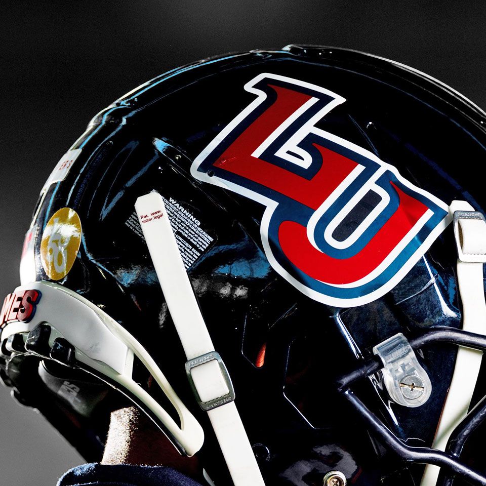 Liberty University football helmet decals