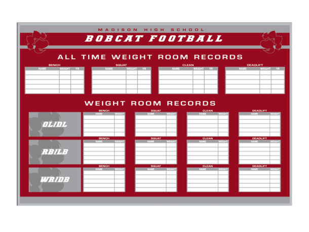 sideline dry erase board