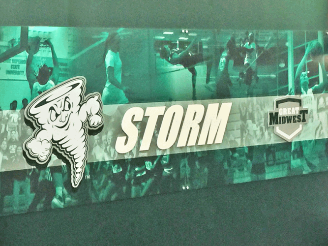 Custom Graphic Wall for High School