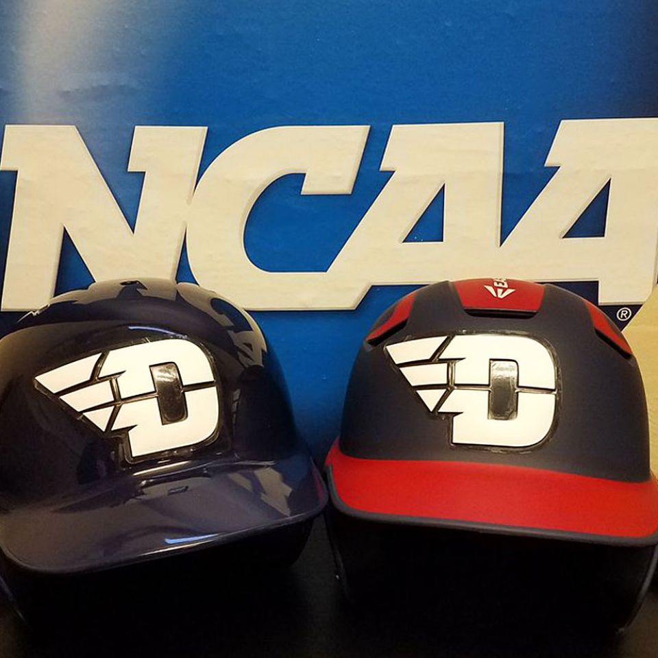 oversized batting helmet decals dayton flyers