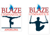 blaze gymnastics personalized car window sticker