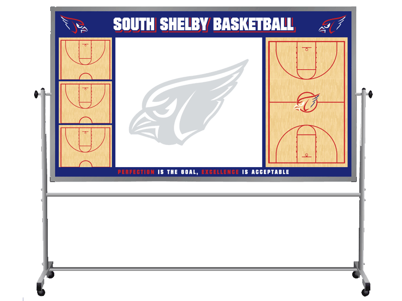 mobile basketball court board