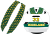 green yellow airplane custom mohawk decals white lacrosse helmet