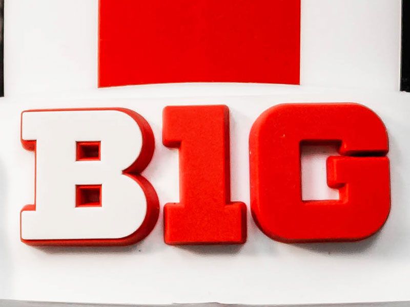 red and white B1G front bumper schutt f7 helmet