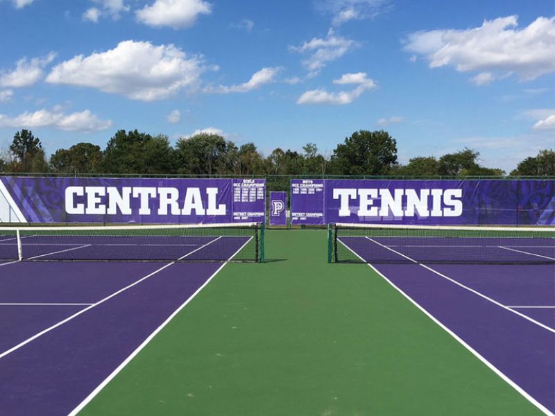 tennis mesh fence banner