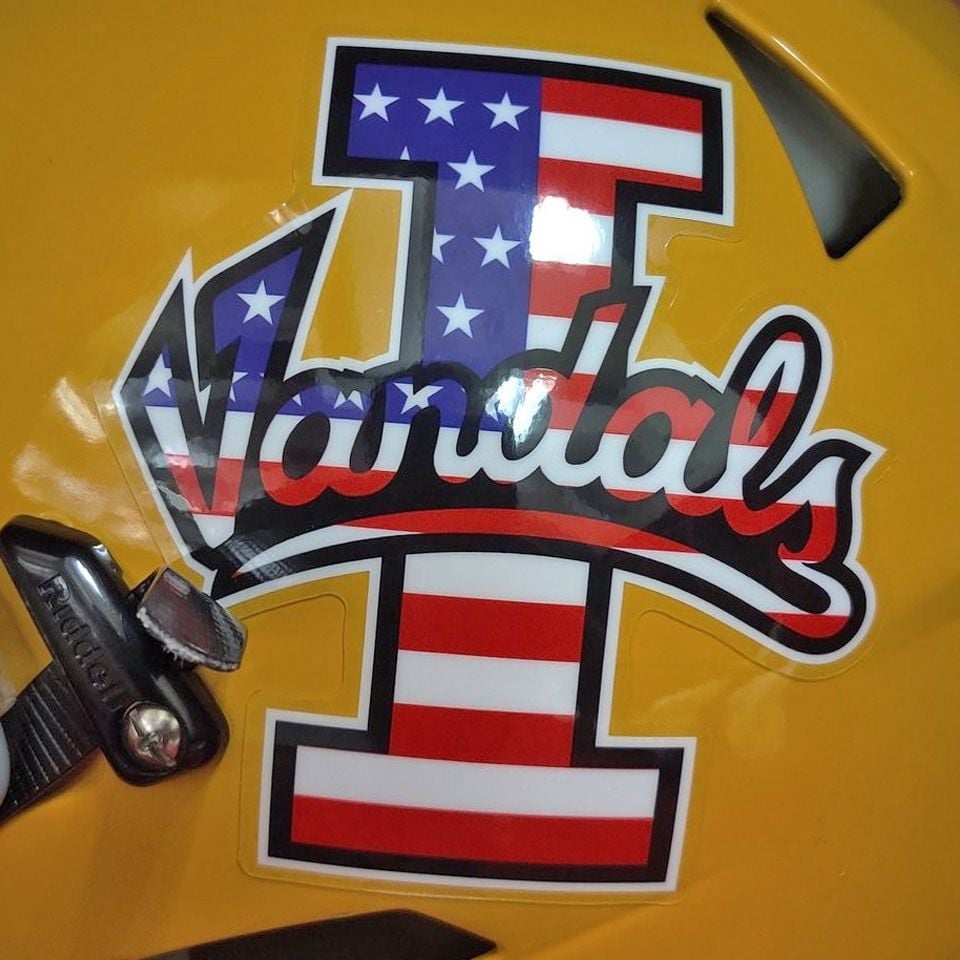 idaho vandals football helmet decals