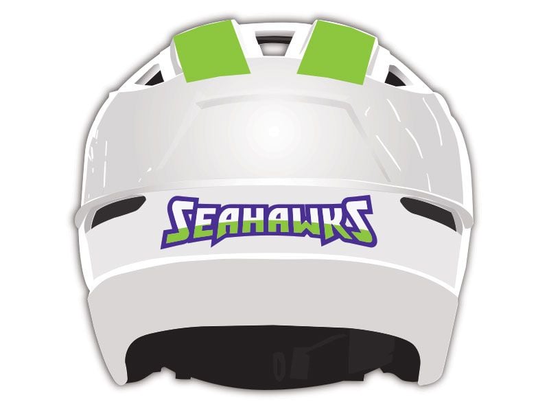 Seahawks back panel lacrosse decal