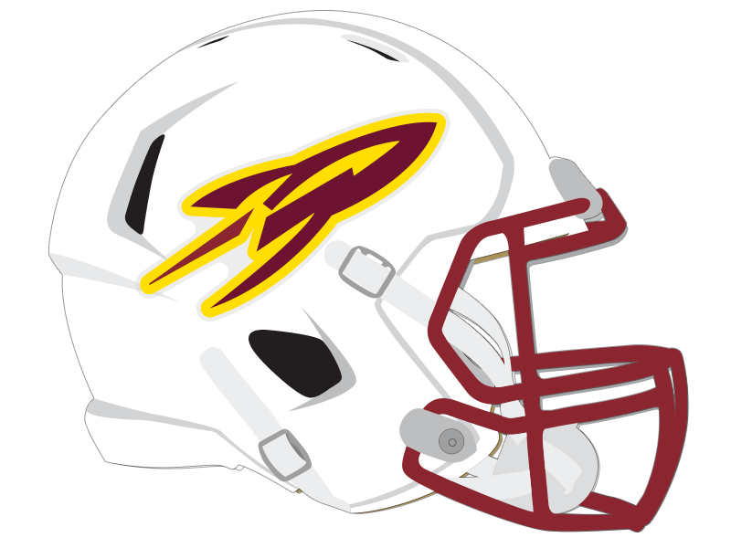 berne union rocket football helmet decal