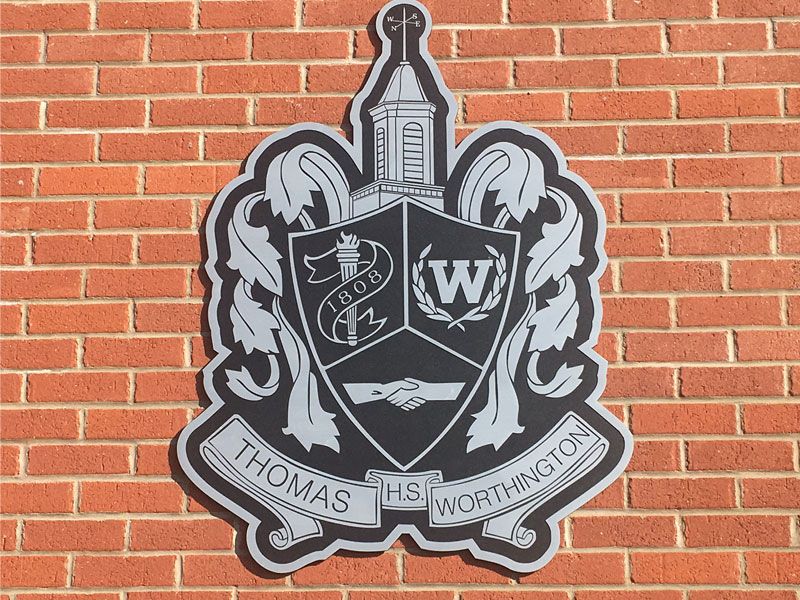 thomas worthington custom outdoor plaque