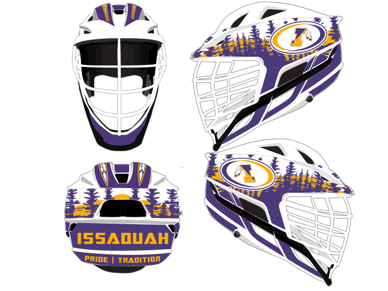 lacrosse helmet wrap issaquah forest design