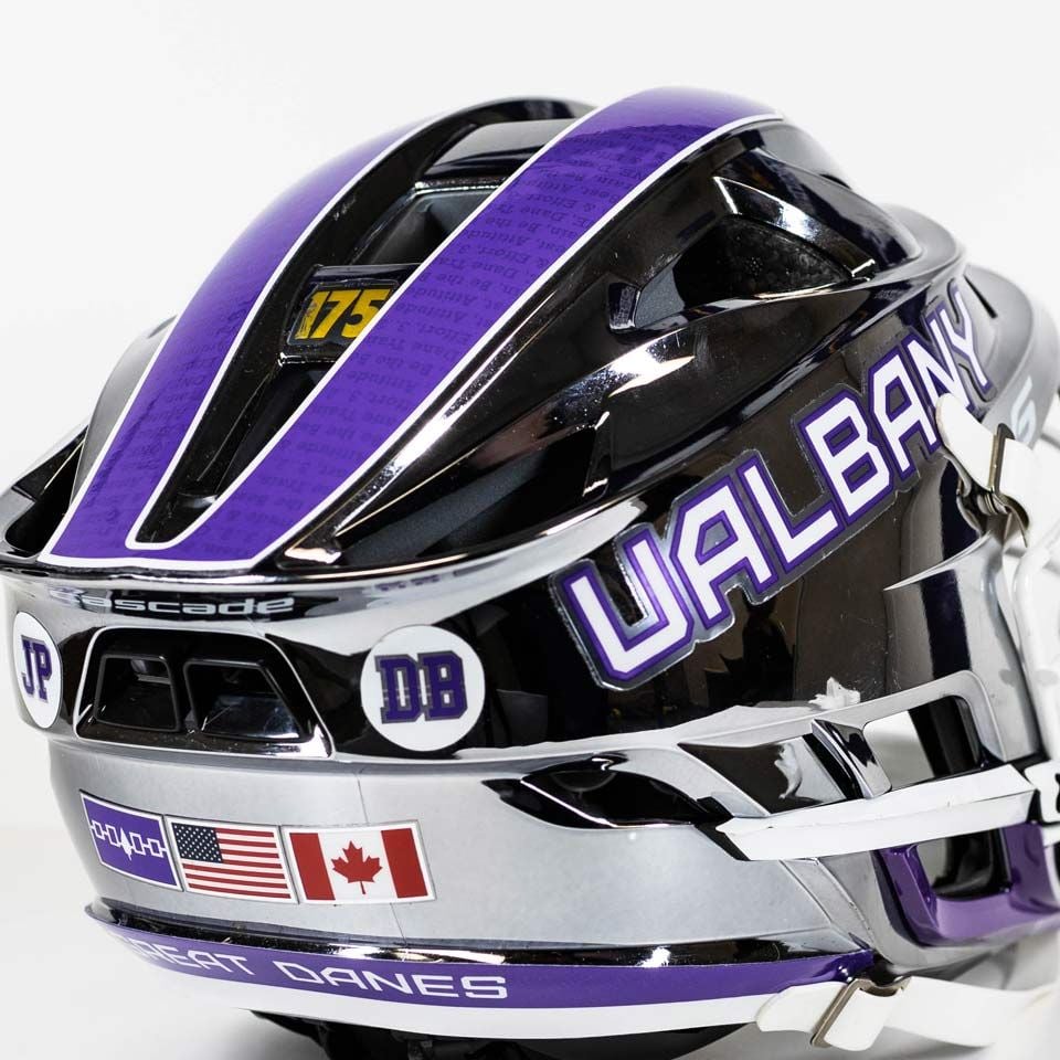 u albany lacrosse helmet decals