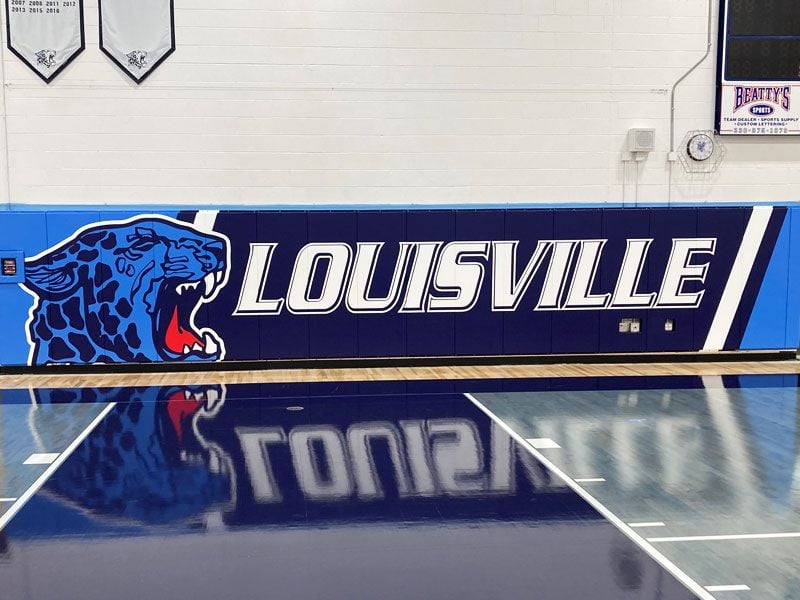 louisville high school custom wall pads