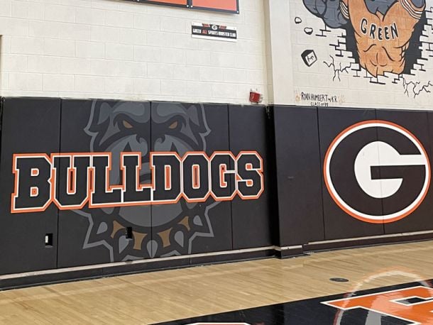 Green High School Gymnasium Wall Pads