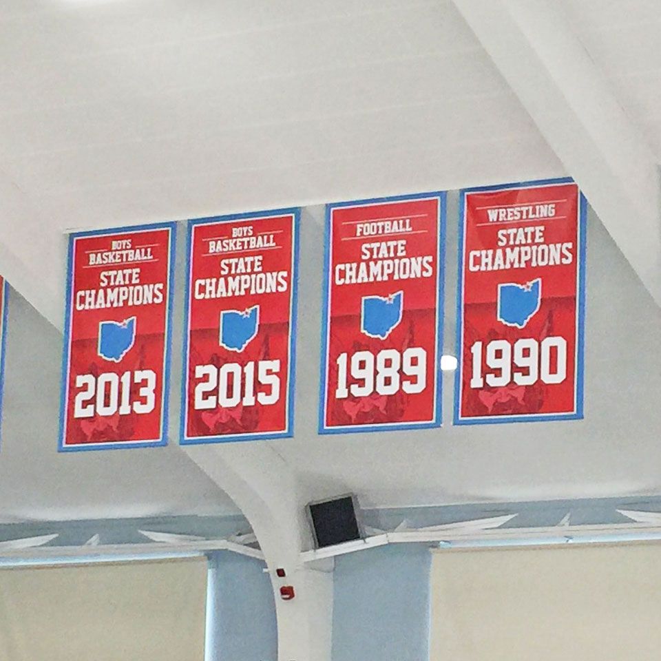 villa angela st joseph championship banners
