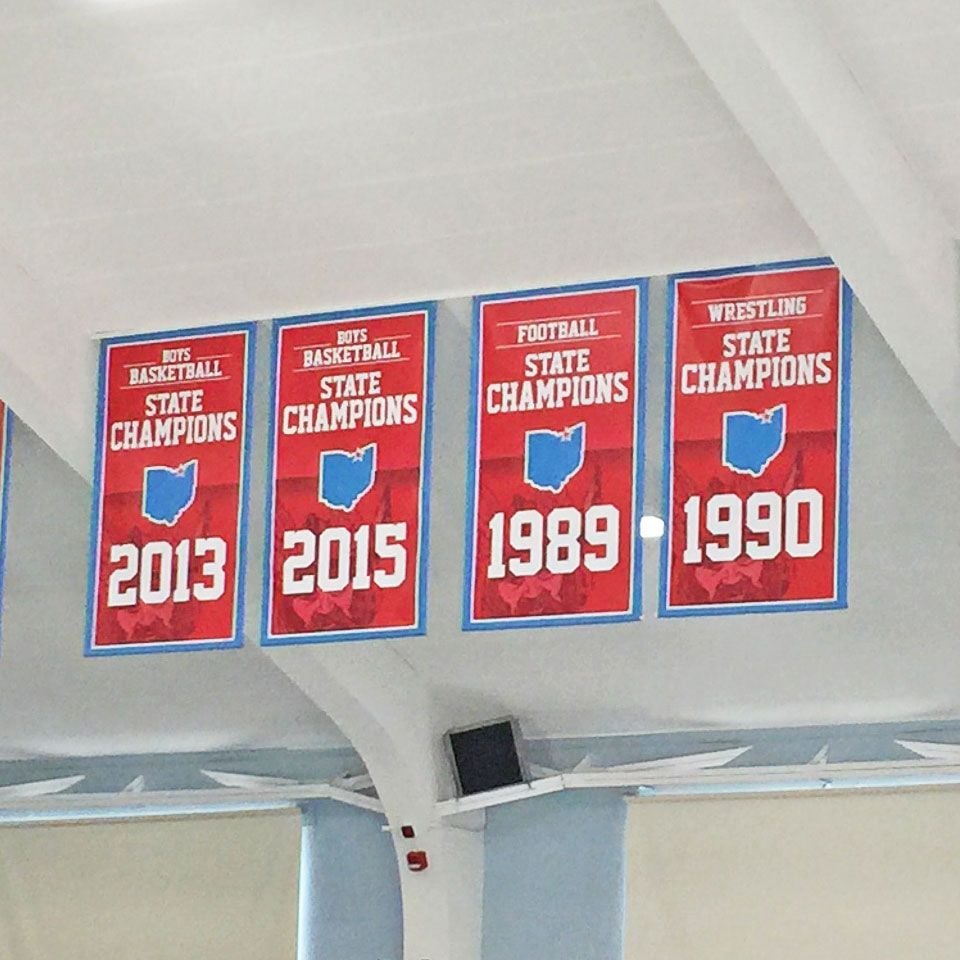 villa angela st joseph championship banners