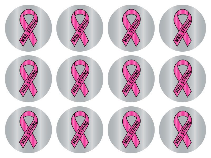 personalized breast cancer decals