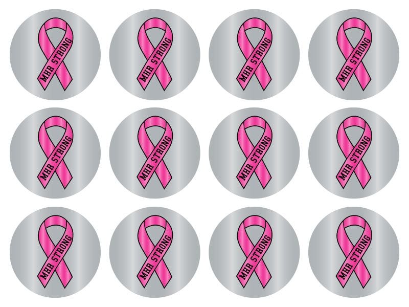 personalized breast cancer decals