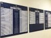 easy change record boards in blue and white for basketball bowling and wrestling