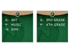 custom directional signs for deer run elementary school