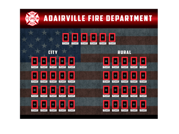 fire department photo board
