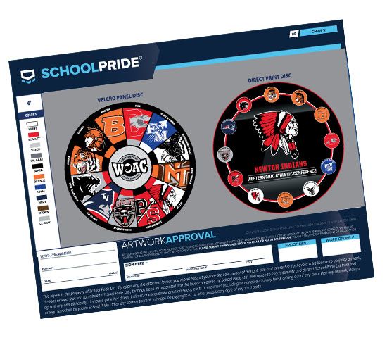 schoolpride® conference disc artwork proof