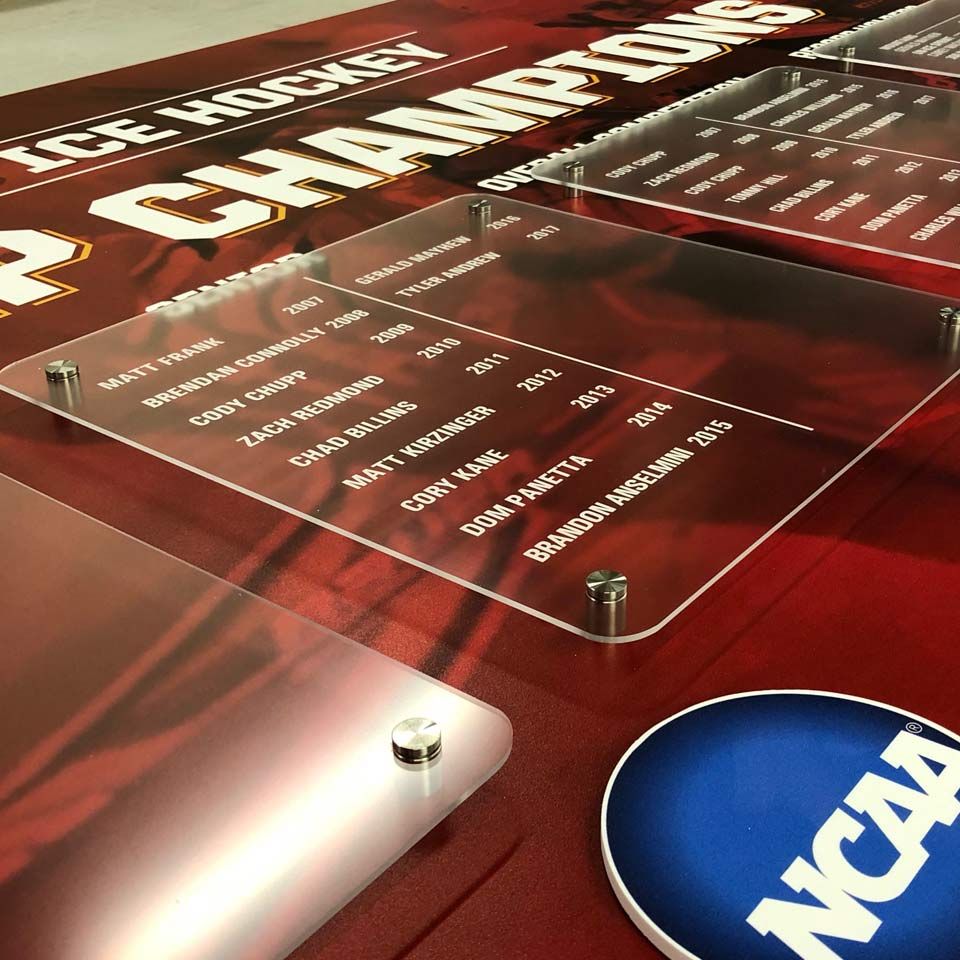 NCAA Ice Hockey Acrylic Pro Series Board