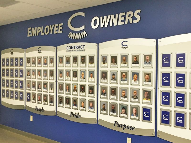 employee owners photo board